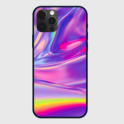 Чехол для iPhone 12 Pro Радужное северное сияние, цвет: 3D-черный
