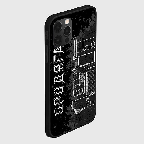 Чехол iPhone 12 Pro Бродяга дальнобойщик / 3D-Черный – фото 2
