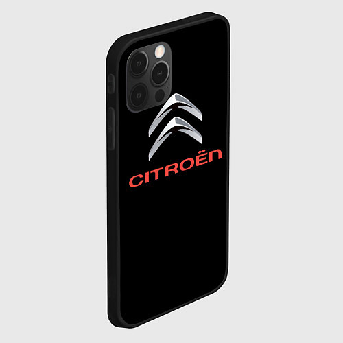 Чехол iPhone 12 Pro Citroen auto sports / 3D-Черный – фото 2