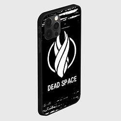 Чехол для iPhone 12 Pro Dead Space glitch на темном фоне, цвет: 3D-черный — фото 2