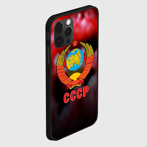 Чехол iPhone 12 Pro Патриот ссср / 3D-Черный – фото 2