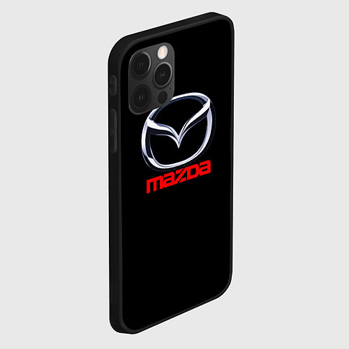 Чехол iPhone 12 Pro Mazda japan motor / 3D-Черный – фото 2