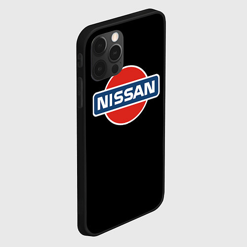 Чехол iPhone 12 Pro Nissan auto / 3D-Черный – фото 2