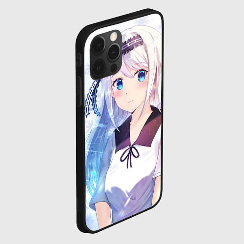 Чехол iPhone 12 Pro Kaguya-sama wa Kokurasetai Кей Широгане / 3D-Черный – фото 2