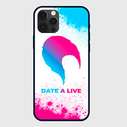 Чехол для iPhone 12 Pro Date A Live neon gradient style, цвет: 3D-черный