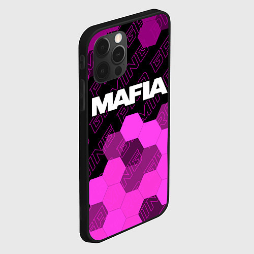 Чехол iPhone 12 Pro Mafia pro gaming: символ сверху / 3D-Черный – фото 2