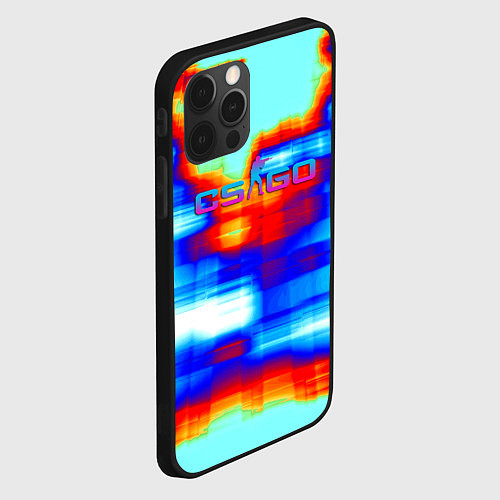 Чехол iPhone 12 Pro Cs go gradient skin / 3D-Черный – фото 2