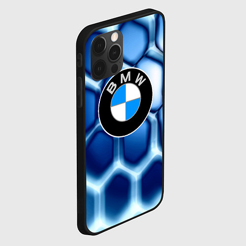 Чехол iPhone 12 Pro Bmw carbon sport auto brend / 3D-Черный – фото 2