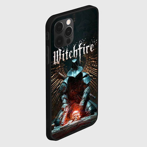 Чехол iPhone 12 Pro Охотник witchfire / 3D-Черный – фото 2