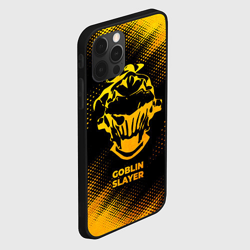 Чехол iPhone 12 Pro Goblin Slayer - gold gradient / 3D-Черный – фото 2