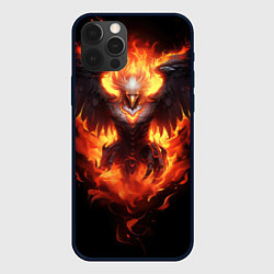 Чехол для iPhone 12 Pro Стремительный Феникс, цвет: 3D-черный