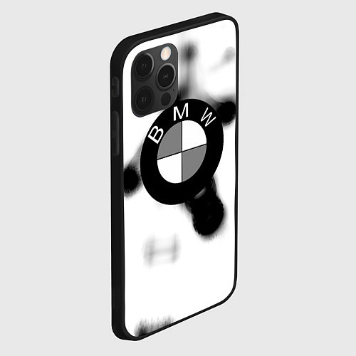 Чехол iPhone 12 Pro Bmw black steel / 3D-Черный – фото 2