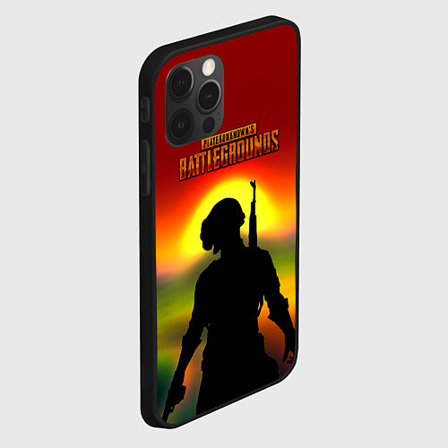 Чехол iPhone 12 Pro Pubg summer war / 3D-Черный – фото 2