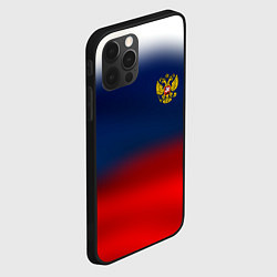 Чехол для iPhone 12 Pro Символика России герб, цвет: 3D-черный — фото 2