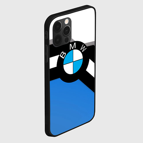 Чехол iPhone 12 Pro Bmw sport geometry / 3D-Черный – фото 2