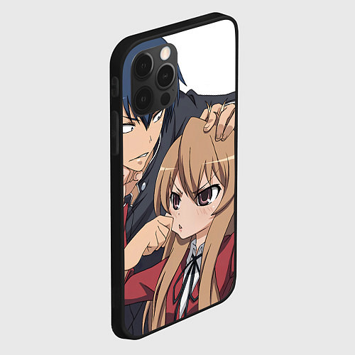 Чехол iPhone 12 Pro Toradora Тайга Рюдзи / 3D-Черный – фото 2