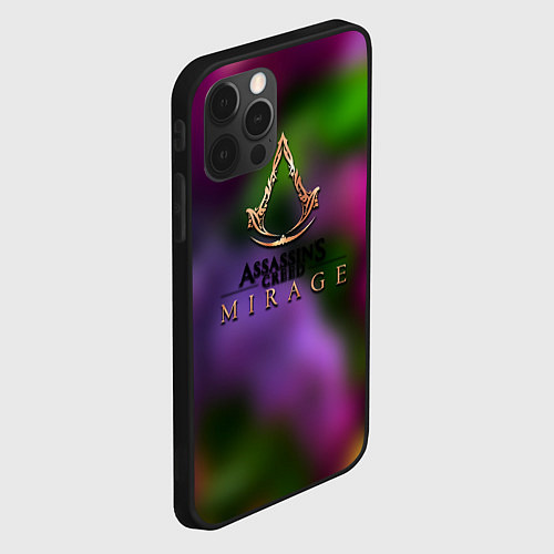 Чехол iPhone 12 Pro Assassins Creed мираж / 3D-Черный – фото 2