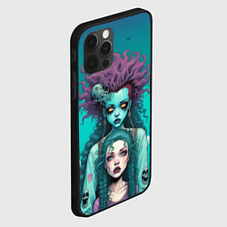 Чехол для iPhone 12 Pro Призрак и девушка в лодке, цвет: 3D-черный — фото 2