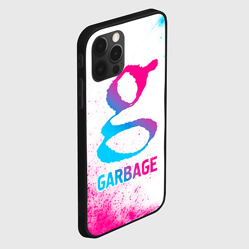 Чехол iPhone 12 Pro Garbage neon gradient style / 3D-Черный – фото 2