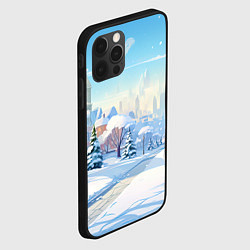 Чехол для iPhone 12 Pro Зимнее предновогоднее настроение, цвет: 3D-черный — фото 2