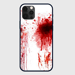 Чехол для iPhone 12 Pro Брызги крови, цвет: 3D-черный