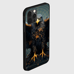 Чехол для iPhone 12 Pro Орёл с расправленными крыльями, цвет: 3D-черный — фото 2