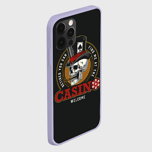 Чехол iPhone 12 Pro Casino / 3D-Светло-сиреневый – фото 2