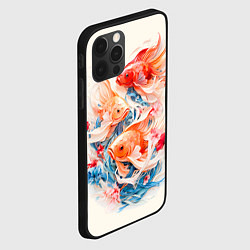 Чехол для iPhone 12 Pro Золотые бойцовые рыбки, цвет: 3D-черный — фото 2