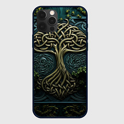 Чехол для iPhone 12 Pro Дерево друидов, цвет: 3D-черный