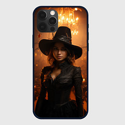 Чехол для iPhone 12 Pro Красивая ведьма, цвет: 3D-черный