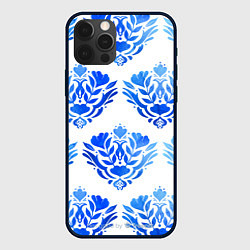 Чехол для iPhone 12 Pro Floral pattern - watercolor, цвет: 3D-черный