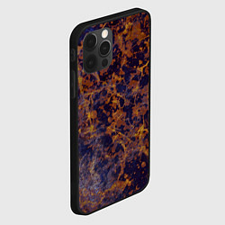 Чехол для iPhone 12 Pro Абстракция - анютины глазки, цвет: 3D-черный — фото 2