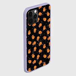 Чехол для iPhone 12 Pro Мини капибары в космосе, цвет: 3D-светло-сиреневый — фото 2