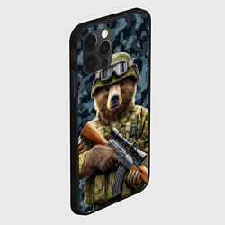 Чехол для iPhone 12 Pro Снайпер русский медведь, цвет: 3D-черный — фото 2