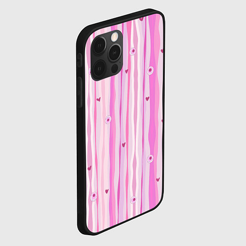 Чехол iPhone 12 Pro Глазные яблоки / 3D-Черный – фото 2