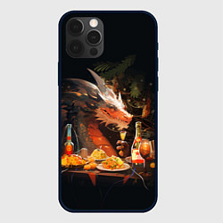 Чехол для iPhone 12 Pro Дракон - 2024 год, цвет: 3D-черный