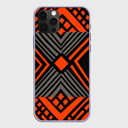 Чехол для iPhone 12 Pro Узор в этническом стиле племени масаев, цвет: 3D-светло-сиреневый