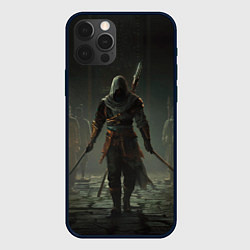 Чехол для iPhone 12 Pro Герой assassins creed jade, цвет: 3D-черный