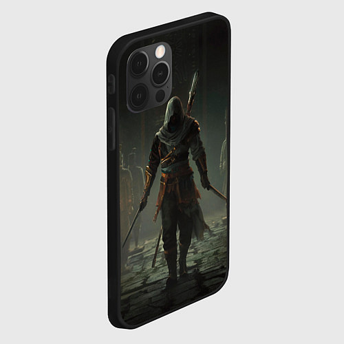 Чехол iPhone 12 Pro Герой assassins creed jade / 3D-Черный – фото 2