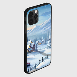 Чехол для iPhone 12 Pro Зимнее настроение, цвет: 3D-черный — фото 2