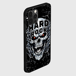 Чехол для iPhone 12 Pro Hard rock - evil skull, цвет: 3D-черный — фото 2