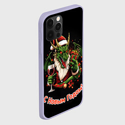Чехол для iPhone 12 Pro Дракон Мороз, цвет: 3D-светло-сиреневый — фото 2