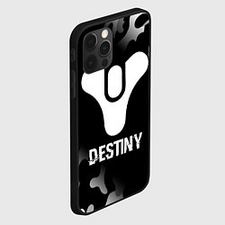 Чехол для iPhone 12 Pro Destiny glitch на темном фоне, цвет: 3D-черный — фото 2