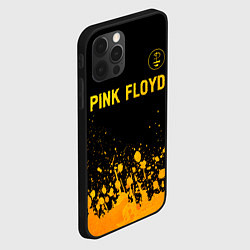 Чехол для iPhone 12 Pro Pink Floyd - gold gradient посередине, цвет: 3D-черный — фото 2