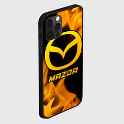 Чехол для iPhone 12 Pro Mazda - gold gradient, цвет: 3D-черный — фото 2