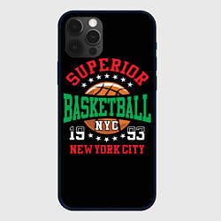 Чехол для iPhone 12 Pro Superior basketball, цвет: 3D-черный