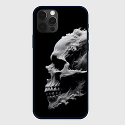 Чехол для iPhone 12 Pro Дымный череп, цвет: 3D-черный