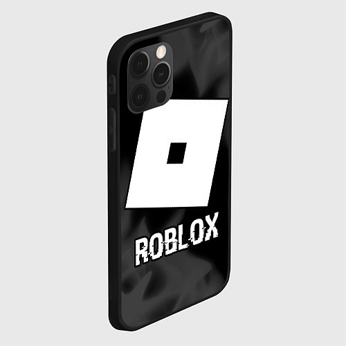Чехол iPhone 12 Pro Roblox glitch на темном фоне / 3D-Черный – фото 2