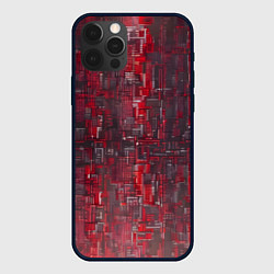 Чехол iPhone 12 Pro Красный металл модерн