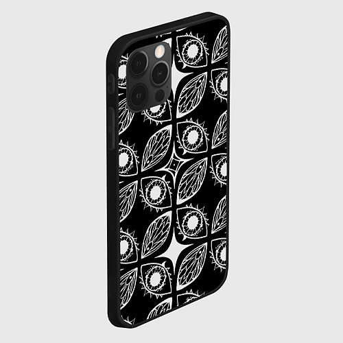 Чехол iPhone 12 Pro Глазики-сглазики / 3D-Черный – фото 2